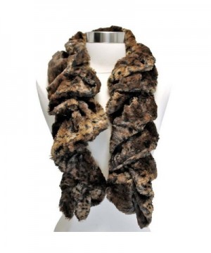 Brown Animal Print Scrunched Plush