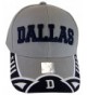 BVE Sports Novelties Dallas Texas Men's Stars & Stripes Adjustable Baseball Cap - Script Gray/Navy - C7182KQQNA0