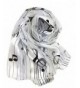 Knitting Factory Women's Fashion Music Note Scarf (Various Patterns- Colors) Made in Korea - White-on2005 - CS1873C9MRU