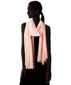 Womens Solid Waffle Crinkle Oblong in Fashion Scarves