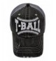 White Glitter T-Ball Distressed Grey Trucker Cap Sports Baseball - C71834C6IKA