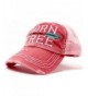 New!! Ocean Sunset Collection-Rose-Pink Born Free Vintage Trucker Hat - C61845DNSTL