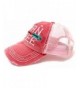 Ocean Sunset Collection Rose Pink Vintage Trucker in Women's Baseball Caps