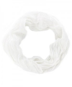 Women's Fashion Accessory Infinity Cowl Wrap Scarf - White - C212NVPHY03