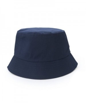 Opromo Blank Cotton Twill Bucket Hat Fishing Hunting Hat- One Size Fits All - Navy Blue - CU11VBHFJD1