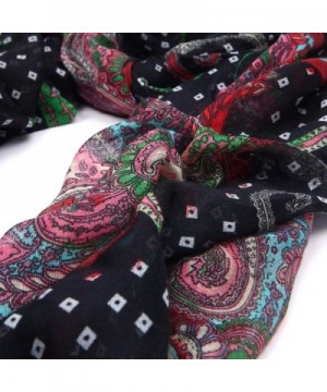 Premium Multi Color Vintage Paisley in Fashion Scarves