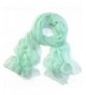 Deamyth Women Chiffon Scarves Lady Soft Long Shawl Wrap Scarf Solid Color - Mint Green - CF12NG0O48H