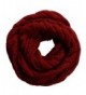 NEOSAN Womens Thick Ribbed Knit Winter Infinity Circle Loop Scarf - Twist Claret - C4127NEJFXZ