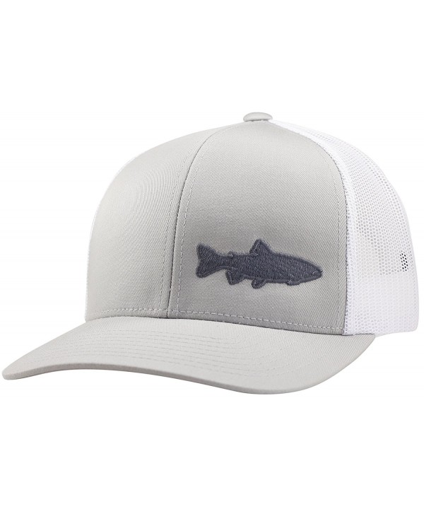 Trucker Hat - Trout Fishing 2.0 - by Lindo - Silver/White - CS183CD7DD5