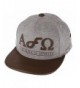 Flat Fitty "Alpha Omega" Buckle Back Cap - Grey-brown - CQ11KKXB3BJ