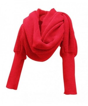 EUBUY Fashion Winter Knitted Crochet - Red - CY1867ZKC7U