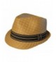 Hatter Mens Big Size Summer Straw Fedora Trilby Thick XL(60)- XXL(62) Brown - C611WAFBBD9