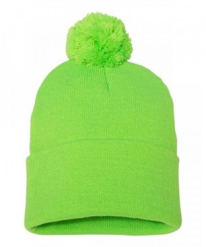 ZUZIFY Pom Pom Knit Winter Beanie. RE0174 - Neon Green - CO187NIEEYE