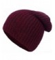 Simplicity Men / Women's Thick Stretchy Knit Slouchy Skull Cap Beanie - Burgundy 2 - CN12MA74ULD