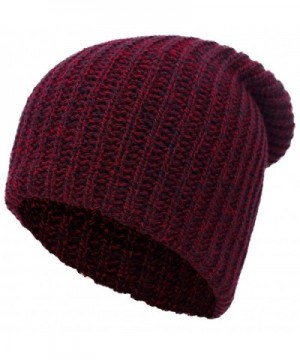 Simplicity Womens Slouchy Beanie Burgundy in Women's Skullies & Beanies