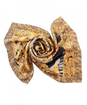 Aqueena luxurious 12 momme Charmeuse paintings in Fashion Scarves