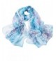 Creazy Fashion Chinese style Lady Long Wrap Women's Shawl Chiffon Scarf Scarves - Blue - CJ12FSL08GX