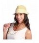 Jackie G Packable Trendy Fedora Sun Hat Natural 50upf - Gold - CE11LRS92P5