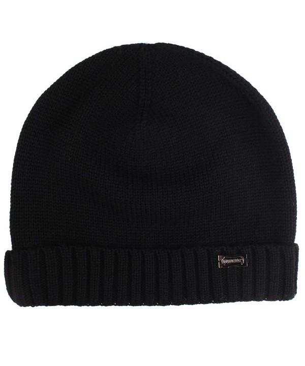 Knit Winter Hat For Men- Mens Cashmere And Wool Beanie Hats Skull Caps ...