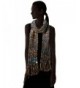 Screamer Womens Scarf Black Charcoal in Cold Weather Scarves & Wraps