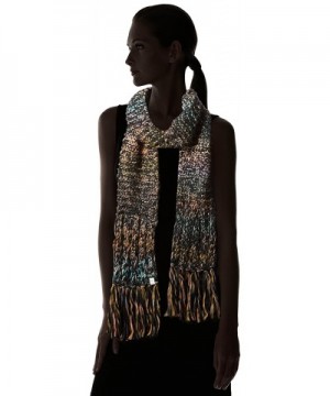 Screamer Womens Scarf Black Charcoal in Cold Weather Scarves & Wraps