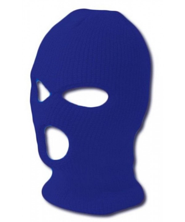 TopHeadwear GI Waffle Ribbed Ski Mask - Royal Blue (2 Different Styles) - 3 Hole - CK113KQV01B