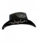 Black Cowboy Longhorn Western Hatband in Women's Cowboy Hats