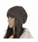 HindaWi Winter Reversible Beanie Infinity Scarf Slouchy Hat Knit Ski Skull Cap For Women Men - Dark Grey - CN1872T35HY