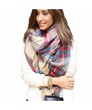 DZT1968(TM) Newest Women's Joker Oversized Tartan Wrap Shawl Warm Four Seasons Scarves - A - CV127SP7EAT