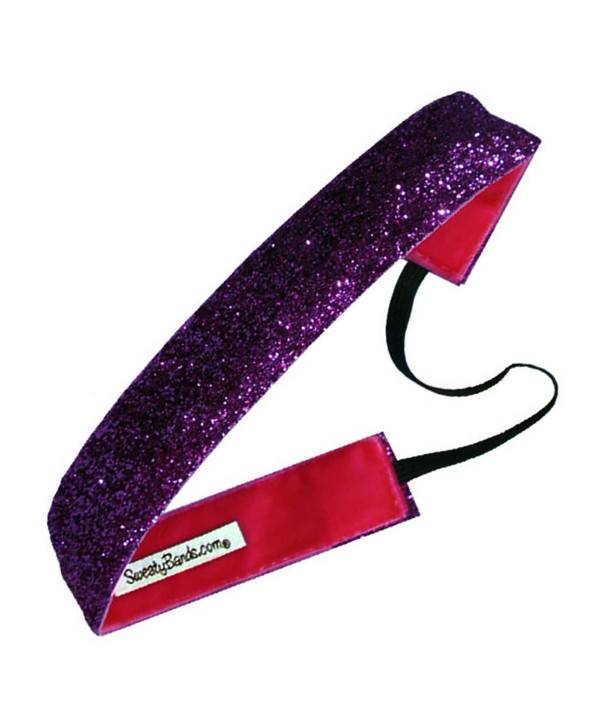 Sweaty Bands Viva Diva Headband- Pink Sparkle- 3/8-Inch - CB11F7FYWJP