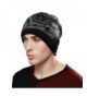 Headshion Men's Slouchy Beanie Hat With Fleece Lined Winter Warm Tiger Knit Ski Skull Cap - Black - C5188QUQCM2