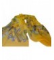 COCONEEN Womens Butterfly Headwear Yellow in Wraps & Pashminas