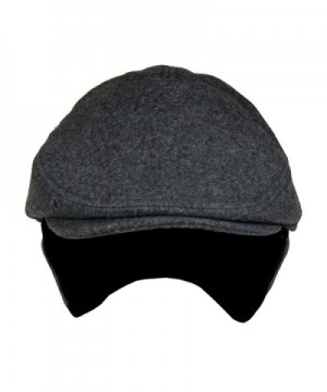 Medium Charcoal Winter Cabbie Earflaps