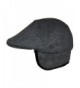 Medium Charcoal Winter Cabbie Earflaps in Men's Newsboy Caps