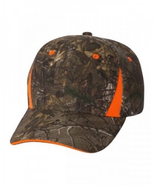 Joe's USA - Realtree and Mossy Oak Camouflage Camo Caps With Blaze Trim - Realtree Xtra/ Blaze - C211XVPI32Z