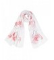 Elegant Tropical Palm Tree Print Frayed End Scarf Wrap - Diff Colors Available - Pink - CF1270V5FXP
