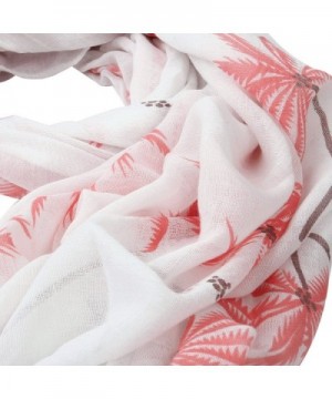 Elegant Tropical Print Frayed Scarf in Fashion Scarves