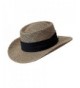 Seagrass Caribbean Gambler Hat by Turner Hat - Brown - C512G227STR