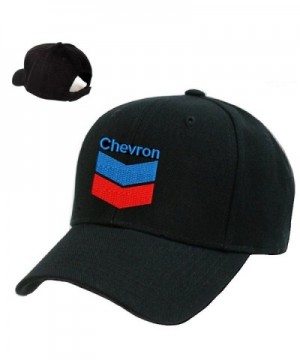 *CHEVRON*Gas Station Black Embroidery Adjustable Baseball cap Souvenier Gift Unique Hat - CK127AIC74R