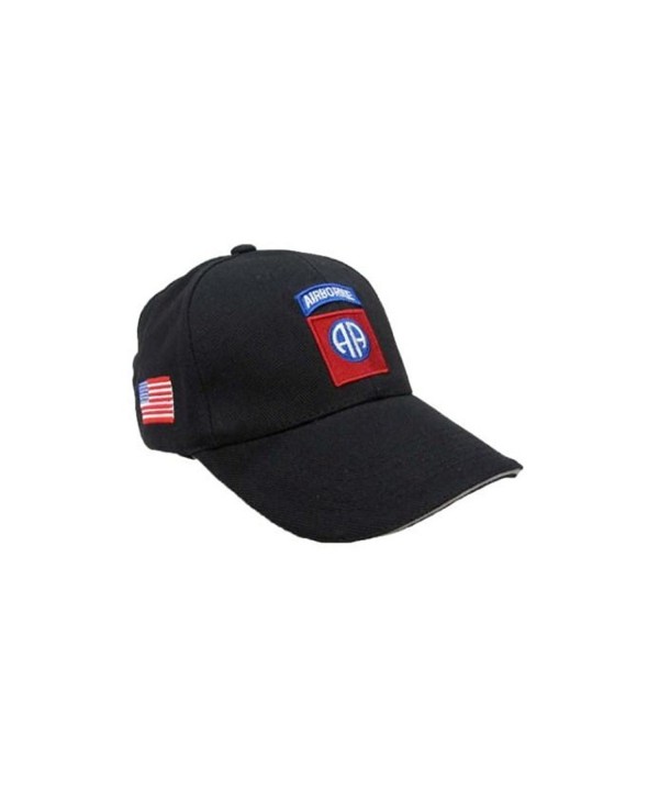 Black US 82nd Airborne Baseball Cap - CP1102RA4TT