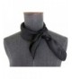 Silk square scarf pure color head scarf blend neckerchief - Black - CN12GAPO415