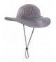 Home Prefer Men's Sun Hats Breathable Light Weight UPF50+ Wide Brim Fishing Hat - Dark Gray - C1127G5DWBR