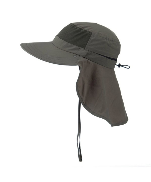 UV 50+ Talson Large Bill Flap Hat with Detachable Inner Flap Olive ...