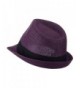 Pleated Hat Band Straw Fedora