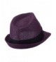 Pleated Hat Band Straw Fedora in Men's Fedoras