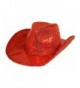 Red Sequin Western Hat Red Hat Ladies Society - C3115H182QD