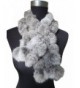 Real Rabbit Fur Scarf Warm Protect the Cervical Spine - Natural Gray - CJ185QX0O9Q