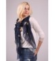 MissShorthair Fashion Embroidery Embroidered Feather in Fashion Scarves