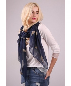 MissShorthair Fashion Embroidery Embroidered Feather in Fashion Scarves