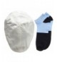 Men's 6 Panel Linen Duckbill Ivy Hat With Summer Low Cut Sock - White - CM12H1WR6KD